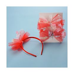 Babyhug Hair Accessories Sets Free Size Combo Pack Of 3 - Red