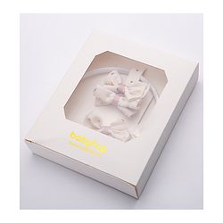 Babyhug Hair Accessories  Free Size Combo Pack Of 5 - White