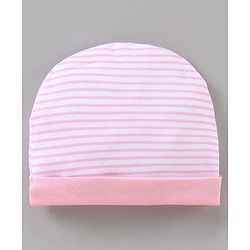 Babyhug 100% Cotton Cap Mittens & Booties Set Pink - Diameter 11 cm
