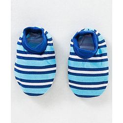 Babyhug 100% Cotton Cap Mittens & Booties Set Blue - Diameter 11 cm