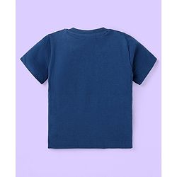 Babyhug Half Sleeves Tees Pack of 3 - Light & Dark Blue Multicolour