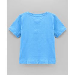 Babyhug Half Sleeves Tees Sea Animals Print Pack of 3 - Orange Sky Blue White