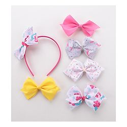 Babyhug Free Size Hair Accessories Set of 6 - Multioclour