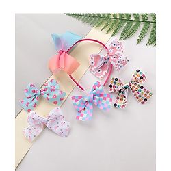 Babyhug Free Size Hair Accessories Set of 6 - Multioclour