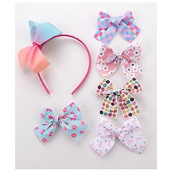 Babyhug Free Size Hair Accessories Set of 6 - Multioclour
