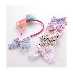 Babyhug Free Size Hair Accessories Set of 6 - Multioclour