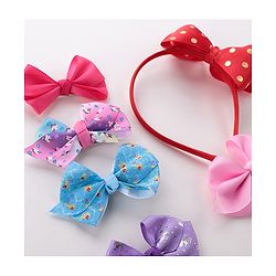 Babyhug Free Size Hair Accessories Set of 6 - Multioclour