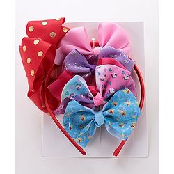Babyhug Free Size Hair Accessories Set of 6 - Multioclour