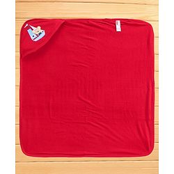 Babyhug Knit Terry Towel Solid Pack Of 2 - Blue and Red