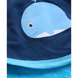 Babyhug Knit Terry Towel Solid Pack Of 2 - Blue and Red