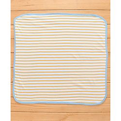 Babyhug Cotton Hooded Towels Tiger Print Pack of 2 - Yellow and Blue