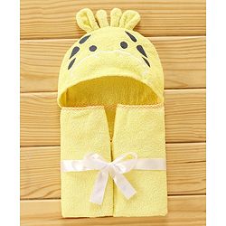 Babyhug Hooded Towel - Yellow