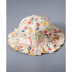 Babyhug Bucket Hats Free Size - White