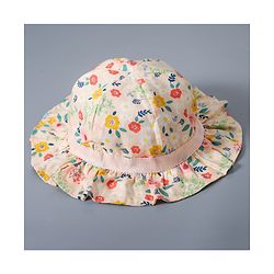 Babyhug Bucket Hats Free Size - White