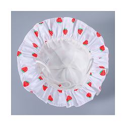 Babyhug Strawberry Printed Bucket Hat - White Red