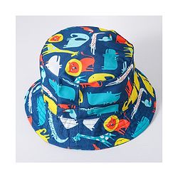 Babyhug Animal Printed Bucket Hat - Blue