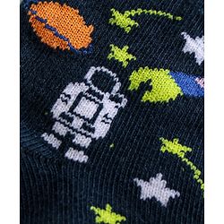 Cutewalk by Babyhug Anti-Bacterial Ankle Length Socks Pack of 3 - Navy Blue Grey