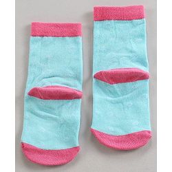 Cutewalk by Babyhug Anti-Bacterial Ankle Length Socks Pack of 3 - Blue Violet