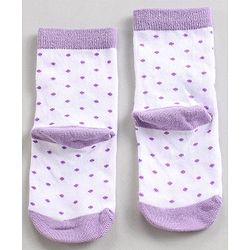 Cutewalk by Babyhug Anti-Bacterial Ankle Length Socks Pack of 3 - Blue Violet