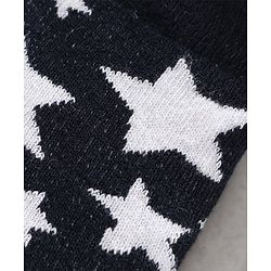 Cute Walk by Babyhug Ankle Length Antibacterial Socks Bear Stripe And Star Design Pack Of 3 - Black White Brown