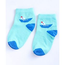Cute Walk by Babyhug Ankle Length Anti Bacterial Socks Printed Pack of 3 - Multicolour