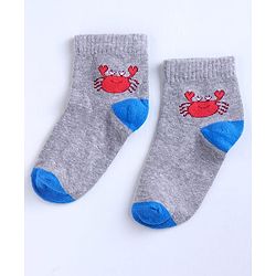 Cute Walk by Babyhug Ankle Length Anti Bacterial Socks Printed Pack of 3 - Multicolour