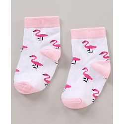 Cutewalk By Babyhug Anti Bacterial Ankle Length Socks Multi Print Pack Of 3 - Multicolour