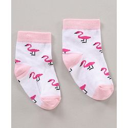 Cutewalk By Babyhug Anti Bacterial Ankle Length Socks Multi Print Pack Of 3 - Multicolour