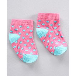 Cute Walk by Babyhug Cotton Knit Regular Length Antibacterial Socks Multi Design Pack Of 3 - Multicolour