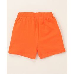 Babyhug Half Sleeves Tee & Shorts Birds - Navy Orange