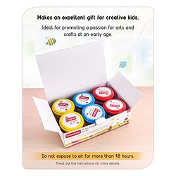 Babyhug My Fun Dough Return Gift Set Kit with 12 Tools Pack of 6 - 540 g