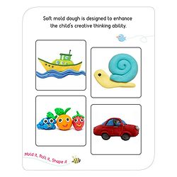 Babyhug My Fun Dough Return Gift Set Kit with 12 Tools Pack of 6 - 540 g