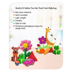 Babyhug My Fun Dough Return Gift Set Kit with 12 Tools Pack of 6 - 540 g