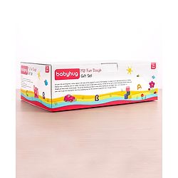 Babyhug My Fun Dough Return Gift Set Kit with 12 Tools Pack of 6 - 540 g