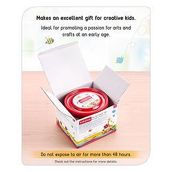 Babyhug My Fun Dough Jumbo Return Gift Set Tub with 12 Tools Pack of 16 - 400 g