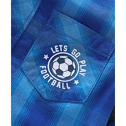 Babyhug Full Sleeves Check Shirt - Blue