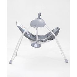 Babyhug Galaxy Electric Swing with Extra Free Motor & Remote - Grey (Without Hanging Toys)