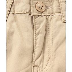 Babyhug Full Length Convertible Cargo Solid Trousers - Beige