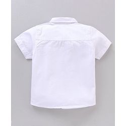 Babyhug Half Sleeves Cotton Shirt Car & Space Patch Pack of 2 - Pink White