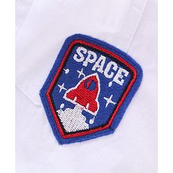 Babyhug Half Sleeves Cotton Shirt Car & Space Patch Pack of 2 - Pink White