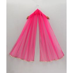 Babyhug Sleeveless Choli & Lehenga with Dupatta - Pink