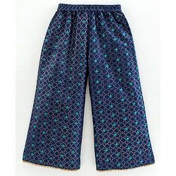 Babyhug Singlet Sleeves Top and Pant Set with Jacket Embroidery - Navy Blue