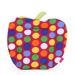 Babyhug Rai (Mustard) Seed Filling Pillow Fruit Shape Polka Dots Print - Pink