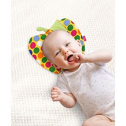 Babyhug Rai (Mustard) Seed Filling Pillow Fruit Shape Polka Dots Print - Yellow