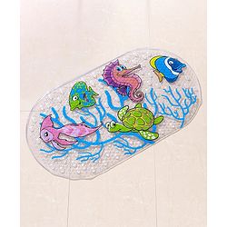 Babyhug Anti Skid Bath Mat Free Size - Multicolour