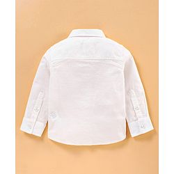 Babyhug 3 Piece Full Sleeves Party Suit With Bow - Black White