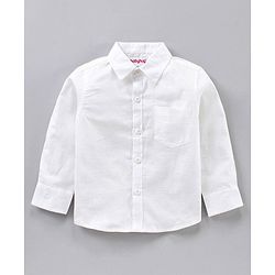 Babyhug 3 Piece Full Sleeves Party Suit With Bow - Maroon White