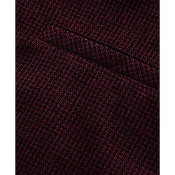Babyhug 3 Piece Full Sleeves Party Suit With Bow - Maroon White