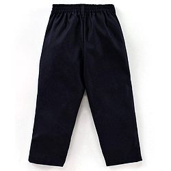 Babyhug 3 Piece Full Sleeves Party Suit With Bow - Light & Navy Blue