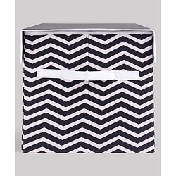 Babyhug Toy Bank Chevron Print - Grey & White